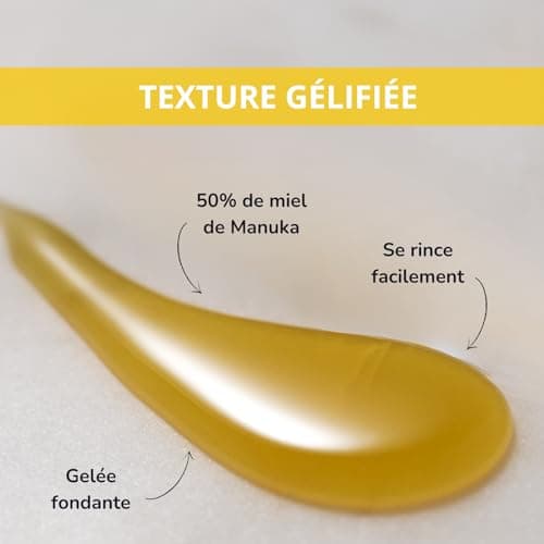 CICAMANUKA – Masque visage éclat 50% de miel de Manuka IAA10+ et acide hyaluronique – Illumine, Revitalise, Hydrate – Soin pour les peaux en manque d’éclat – Convient aux peaux sensibles - Tube 100ml