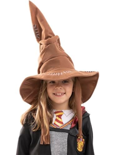 Funidelia | Choixpeau - Harry Potter pour fille et garçon Magiciens, Gryffondor, Harry Potter - Accessoire pour Enfant, accessoire pour déguisement - Marron