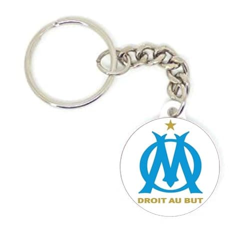 Porte clé badge OM Olympique de marseille football personnalisé collection