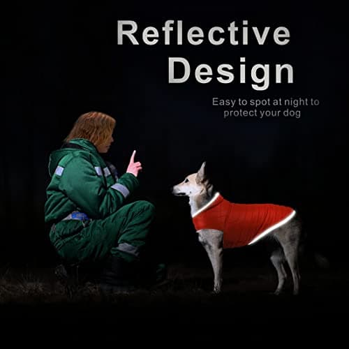 Oslueidy Manteau de Chien réversible, Veste de Chien d'hiver Chaud Gilet de Chiot étanche Vêtements pour Animaux de Compagnie pour Animaux de Compagnie pour Petits Chiens de Grande Taille Moyenne