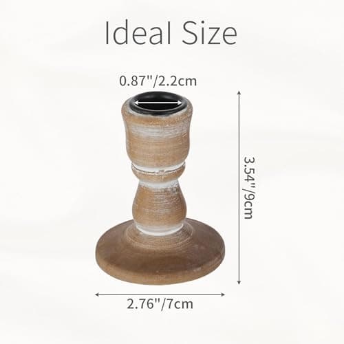 Inweder Bougeoir Bois pour Chandeliers Bugeoirs: 2 pcs Bougeoirs Rustiques Porte Bougie en Bois Bougeoir Mariage pour Centre de Table Mariage Evénement Noël ou Décoration de la Maison