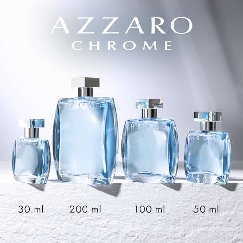 Azzaro Chrome Eau de Toilette - Parfum Frais et Aquatique - Parfum Pour Hommes Pour Porter au Quotidien - Longue Tenue - Parfum de Luxe Pour Homme