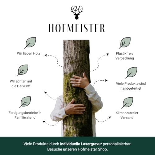 HOFMEISTER® Répartiteur de pâte à crêpes en bois - Répartiteur pour pâte à galettes et crêpes, étale la pâte de manière très fine et uniforme, pas de rayures sur la plaque de cuisson, 22 cm