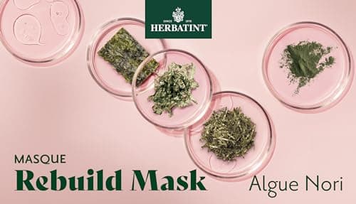 Herbatint Rebuild Mask, Masque Réparateur Bio - 200 ml | Nourrit, Répare et Protège les Cheveux Abîmés ou Stressés | Formule Exclusive à la Kératine Végétale | 99% d'Ingrédients Naturels, Vegan