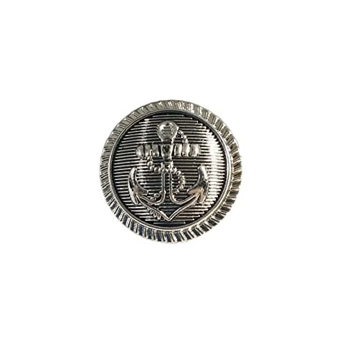 Lot de 25 boutons en métal, boutons pour veste, boutons de manteau, boutons résistants et de haute qualité, motifs de boutons, boutons pour vêtements, boutons, boutons à coudre (argent3, 18 mm)