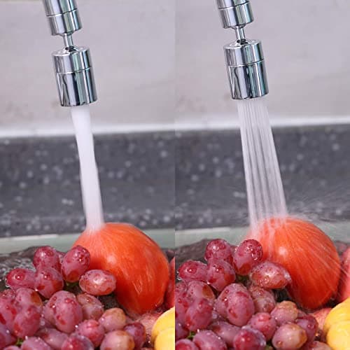 Aérateur de Robinet, 360° Pivotant Embout Robinet Cuisine, 2 Modes Mousseur Robinet Economie Eau, Pour Robinet Pour Éviers de Cuisine Salle de Bain lavabo