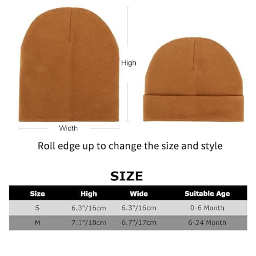 DRESHOW Bébé Bonnet Nouveau-né Bambin Doux Mignon Tricoté Chapeau pour Bébés Garçons Child Casquette Bonnets, 6-24 mois