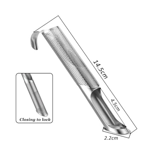 2 Infuseur Thé en Acier Inoxydable - Filtre Thé Pratique pour Tasse - Filtre à thé Pour thé en Vrac, Rose, épices