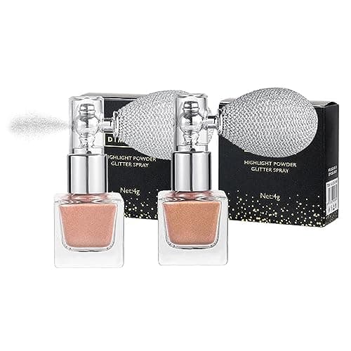 Spray Paillette Corps,MKNZOME 2 pièces Paillettes Visage Paillette Cheveux Imperméable Body Glitter Spray Maquillage Paillettes Femme pour Visage Cheveux Ongles Festival Fête