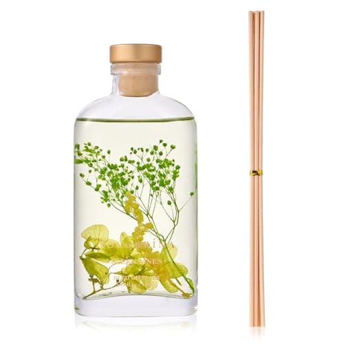 COCORRÍNA Diffuseur Parfum Maison, Linge Propre 160ml avec bâtonnets Parfum de Maison pour Salle de Bain Chambre à Coucher Décoration d'intérieur