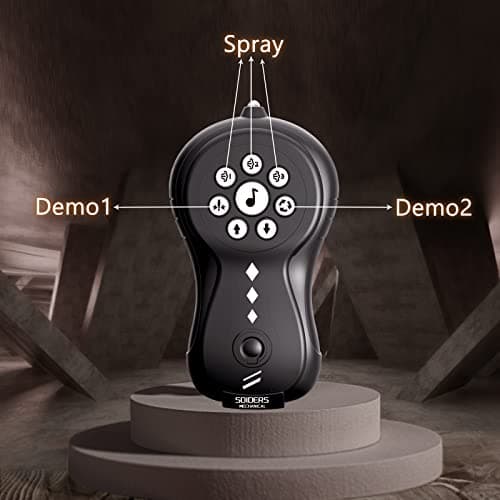 sumsync Télécommande Araignées Jouets pour Enfants - Véritable RC Spider, Effets musicaux, Lumières LED, 3 4 5 6 7 8 9 10 11 12 Ans garçons / Filles, Cadeau d'anniversaire Halloween Rouge