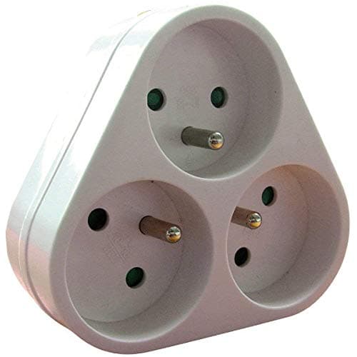 Triplite 3x 16A triangulaire - Blanc - Zenitech