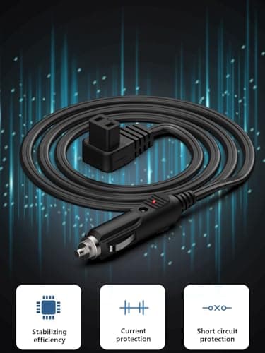 MJXYXCDH 5M Câble d'extension 12V/24V de Voiture Portable réfrigérateur, Chargeur d'alimentation de Voiture réfrigérateur pour Bouge, Alpicool, AstroAI, ICECO, Costway, Kohree, Ausranvik