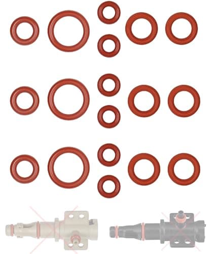 Snapworld-Kaffee Joint kit d'entretien joints toriques compatible avec Saeco Philips Spidem Gaggia pour valve de support valve d'écoulement tubulure d'écoulement HD RI SM SUP EP HD Set-14 de (3x jeu)