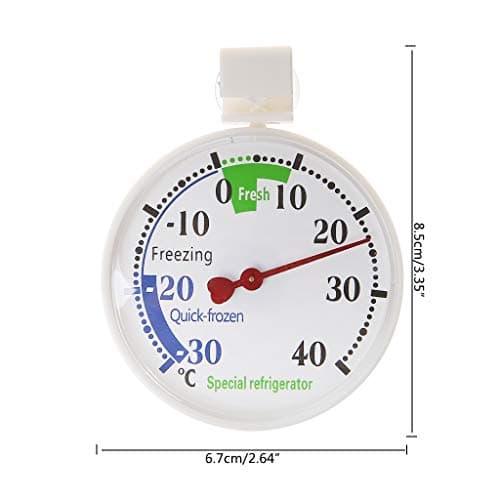 BIlinli Réfrigérateur Congélateur Thermomètre Réfrigérateur Jauge de température de réfrigération pour Environnement à Basse température Usage Domestique