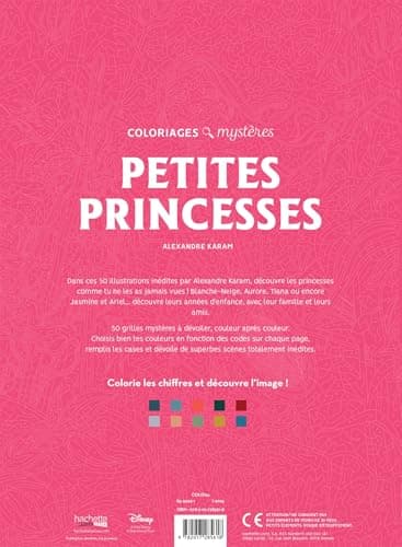 Coloriages mystères Disney - Petites princesses