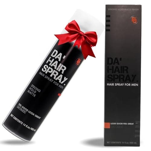 Da Dude Da Hairspray - Laque Cheveux Homme - Mat Laque Homme - Spray Cheveux Homme Laque Extra Forte - Hairspray Men dans une Boîte Cadeau Exclusive