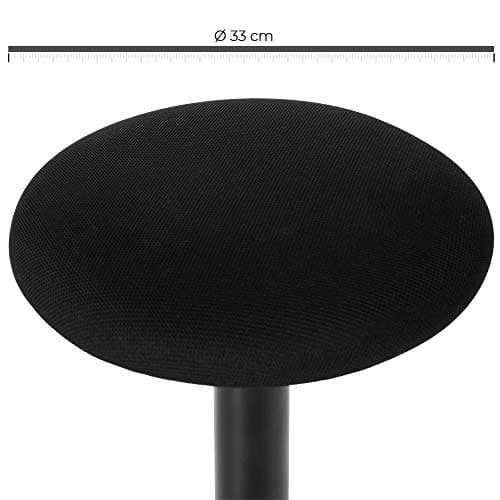 SONGMICS Tabouret Dynamique, Tabouret Assis Debout, Siège de Travail Rotatif à 360°, Ergonomique, Hauteur réglable 50-65 cm, Montage Simple, Noir OSC04BK