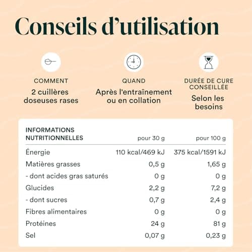 NOVOMA Whey Isolate Native, Protéine Pure Non Dénaturée, 24g de Protéines par Portion, Saveur Vanille, Musculation et Récupération, 30 Portions, Sachet 900g, Fabriqué en France