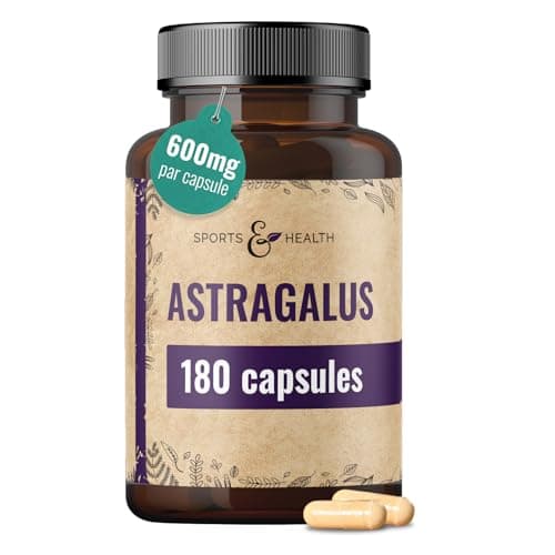 Gélules d'astragale à haute dose - 180 gélules - racine d'Astragale - à haute dose