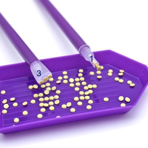 SENHAI Lot de 37 accessoires d'art diamant 5D, kit d'outils d'art diamant avec plateau de colle, argile, stylos d'art diamant, plateau de tri des perles pour peinture au diamant, loisirs créatifs