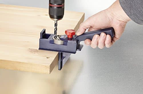 kwb Guide pour chevilles, set complet comprenant une mèche à bois CV et des chevilles à bois, aide au perçage universelle pour les perçages droits de Ø 3 3.3, 4 4.2, 5 6 6.8, 8 10 12 mm