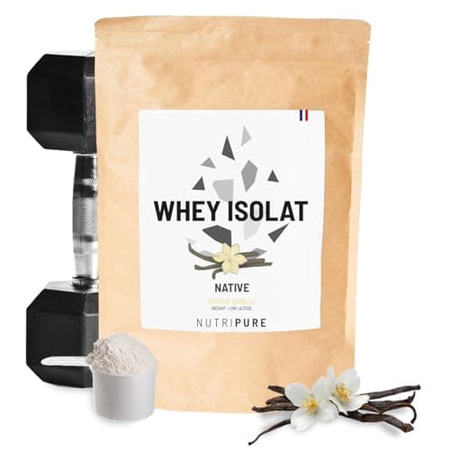 Nutripure | Pack Prise de Muscles | Whey Isolate Native + Créatine Monohydrate Gélules + Pre Workout (EAA, BCAA) | Idéal pour Musculation, Prise de Masse Musculaire, Fatigue Musculaire | Goût Vanille