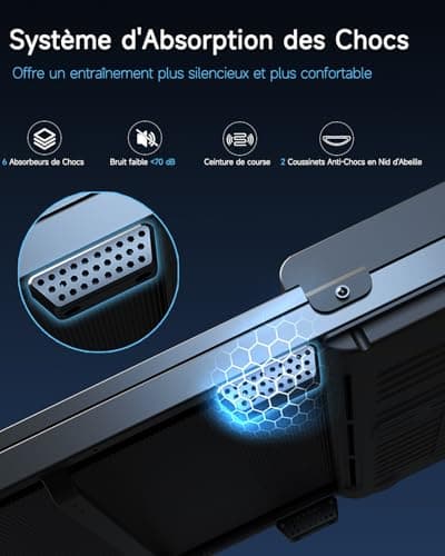 Tapis de Marche Course Walking Pad - Bureau Compact Petit Mini Treadmill Home Maison Courses Silencieux Portable Roulant Motorise Electrique Machine 6KM/H Vitesse Réglable