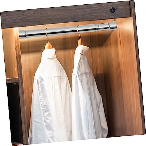 Ciieeo Tringles De Placard Porte-Vêtements De Placard Support De Cintre Robuste Tringles De Suspension Pour Support De Vêtements Tringles À Rideaux À Ressort Supports Cintres Énucléés
