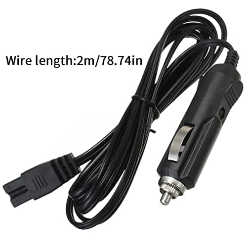 Tebinzi congélateur Voiture | Cordon Chargeur Allume-Cigare | Allume-Cigare Voiture à 12V DC 2 Broches câble d'alimentation pour Refroidisseur Voiture Portable glacière ini