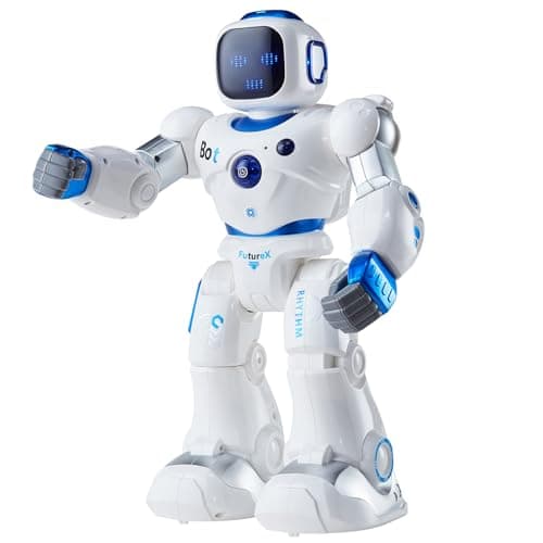 VEVOR Robot Jouet Enfants, 2,4 GHz, Robot RC Intelligent, Télécommande Programmable, Tactile, Voix, APP, Chantant, Dansant, Interactif, pour Cadeau d'Anniversaire, Garçons Filles de 3 4 5 6 7 8 10 Ans