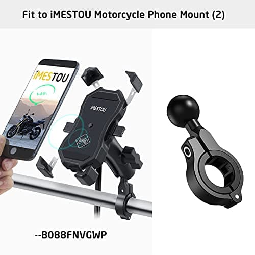 Aluminium 1" Ball Base 360° Rotation for 22mm-32mm styr universelt egnet til RAM/iMESTOU Bike Phone Mount Med 1 tommer kugleudtag