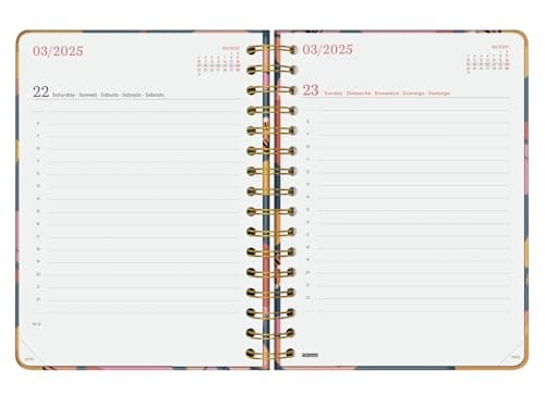 Finocam – Agenda Spirale You 2025 1 jour par page Janvier 2025 – Décembre 2025 (12 mois) Tulip International