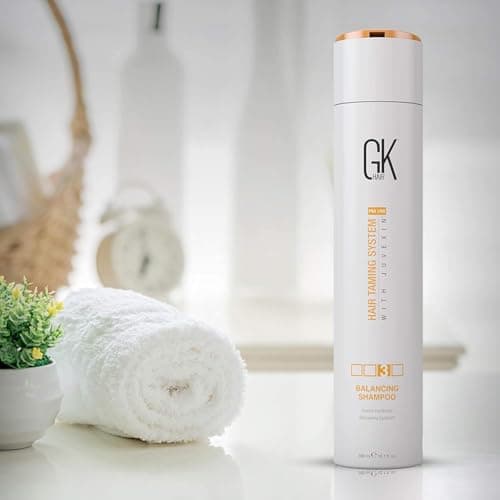 GK HAIR Global Keratin Balancing Conditioner (300ml/10.1 Fl Oz) pour cheveux gras et colorés Utilisation quotidienne après shampooing Nettoyant en profondeur et restaure les niveaux de pH