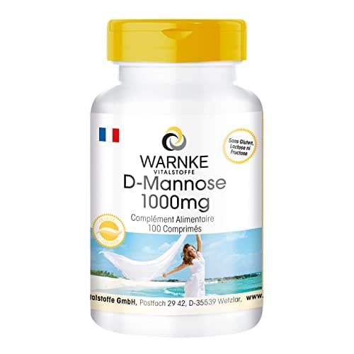 D-Mannose 1000mg - dosage élevé - végétalien - 100 comprimés | Warnke Vitalstoffe - Qualité des pharmacies allemandes