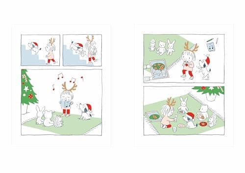 Petiote fête Noël - une BD parfaite pour patienter jusqu'à Noël - dès 3 ans