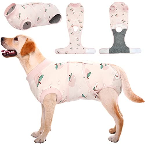 Kuoser Combinaison de convalescence chirurgicale pour chien femelle, mâle, réglable, post-chirurgie, taille XL