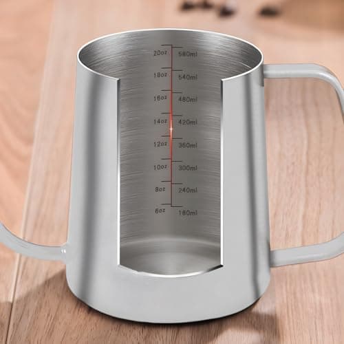 Cafetière à Bec Long et étroit 350 ML, Petite Bouilloire à Col de Cygne à Oreilles Fines Suspendues en Acier Inoxydable pour Usage domestique(Argent)