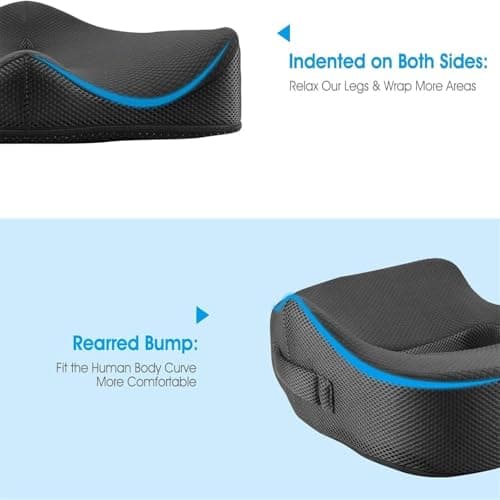 Feagar Coussin de Chaises en Mousse à Mémoire - Coussin Coccyx Ergonomique pour Siège Voiture Auto Conducteur Fauteil Bureau Fauteuil Roulant,Coussin Sciatique,Coussin d Assise,Noir | Soulagement Lombaire Pour Siège Auto Et Bureau. Housse Lavable, Soutien Posture Et Confort Longue Durée Au Quotidien.