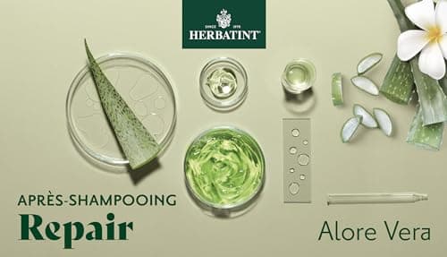 Herbatint Repair Conditioner, Baume Réparateur Bio - 200 ml | Nourrit et Répare les Cheveux Stressés, Secs et Abîmés | 99% Ingrédients Naturels, avec Extraits de Moringa, Olivier, Jojoba et Aloe Vera