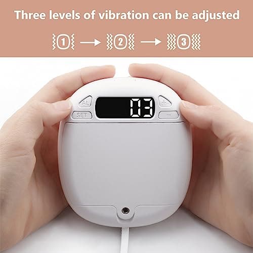 Asixxsix Réveil Vibrant, 3 Niveaux de Vibration Réglables Affichage LED Réveil Numérique Creative Portable 2 Ensembles de Réveil Lit Shaker Réveil pour étudiants Enfants