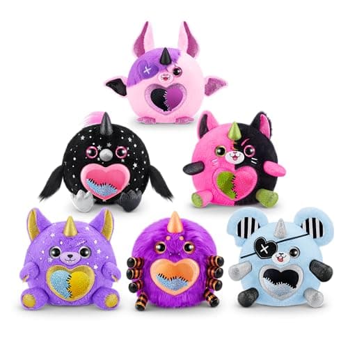 Rainbocorns Monstercorn Surprise, (Vampire Cat) Jouets pour Filles, peluche, Halloween