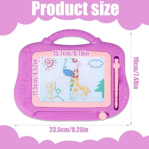 GXGM Tableau Magnetique Enfant, Enfant Tableau de Dessin Magnétique Effaçable, Cadeau Jouet Educatif pour Bambin, 1 pièce