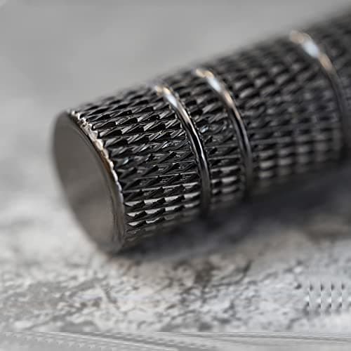 Bamboozy Rasoir de Sureté Kit de Démarrage - Set de Rasage avec 20 Lames, Savon de Rasage et Blaireau de Rasage - Aluminium - Sans Plastique & Zéro Déchet - Rasoir à Double Tranchant (Noir)