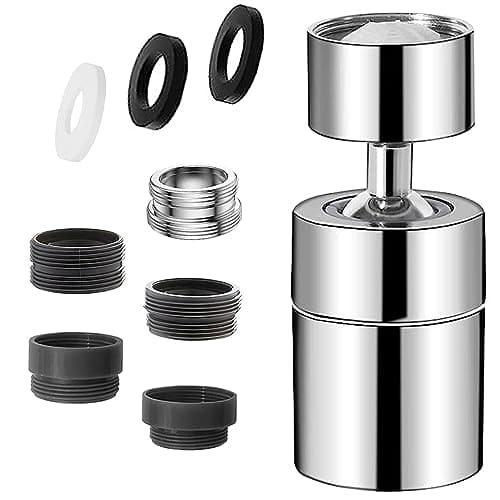 Aérateur de Robinet, 360° Pivotant Embout Robinet Cuisine, 2 Modes Mousseur Robinet Economie Eau, Pour Robinet Pour Éviers de Cuisine Salle de Bain lavabo