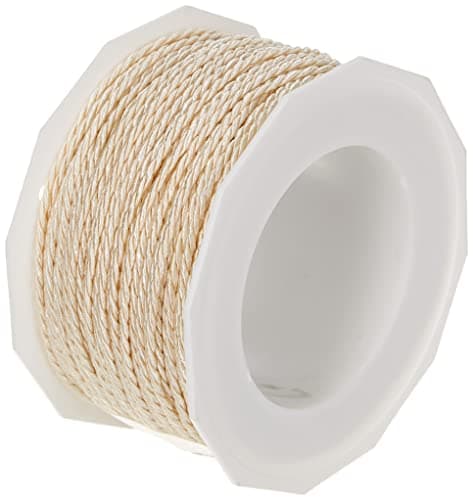 C.E. Pattberg MOSEL Ficelle crème, 50 m de Cordelette Tissée, Largeur 2 mm, Accessoire pour Décoration, Bricolage, Travaux Manuels et Emballage Cadeau