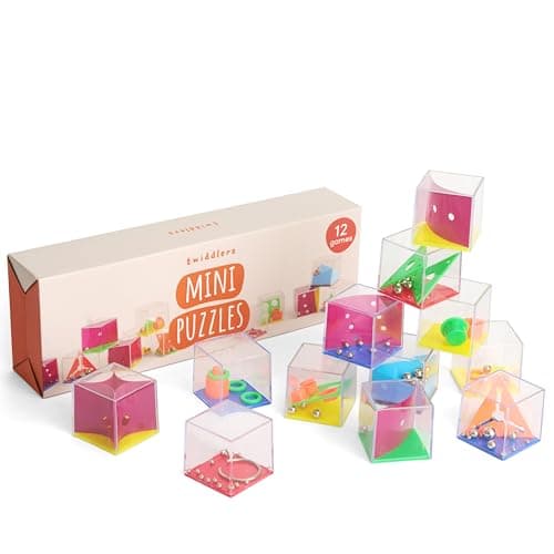 THE TWIDDLERS 12 Mini Casse-Têtes, Petits Jeux de Puzzle pour Enfants - Pochettes Surprise, Cadeaux Invités, Kermesse, Anniversaires, Mariages, Petit Cadeau, Jouet Pinata