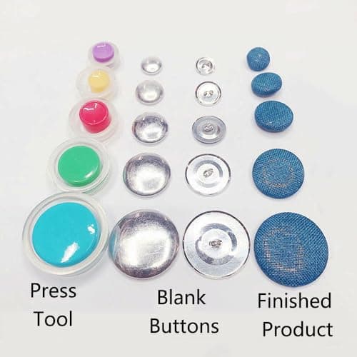 BE-TOOL Lot de 20 boutons ronds recouverts de tissu pour sacs, chapeaux, chemises, sacs à dos, 28 mm