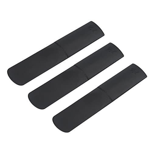 3 Pièces Anches de Saxophone Alto 2.5 Anches de Saxophone Alto pour Débutants Saxophone Anche de Saxophone en Résine Noir