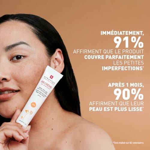 Erborian - BB Crème au Ginseng 5-en-1 - Soin Teinté Perfecteur Effet "Peau de Bébé" - Fond de Teint Couvrant Imperfections - Protection Solaire SPF 20 - Soin Cosmétique Coréen - Clair 15ML